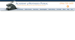 Desktop Screenshot of notary-courses.com