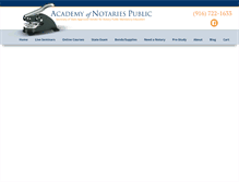 Tablet Screenshot of notary-courses.com